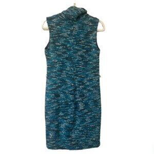 Laudrew women's 8 wool blend cowl neck sleeveless sweater dress EUC